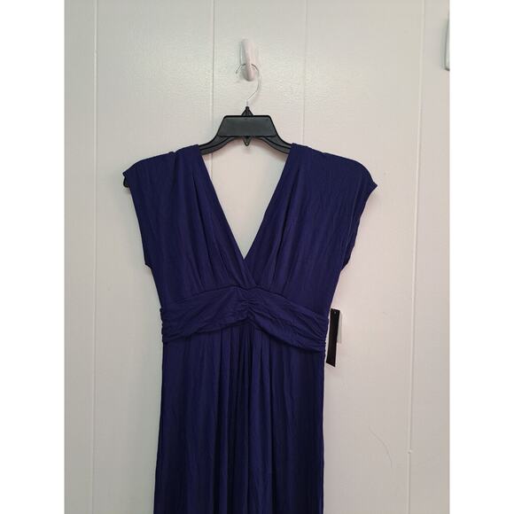 Xscape Women's Casual Cocktail Sleeveless V-Neck Maxi Blue Dress Size‎ 8 - Picture 14 of 14